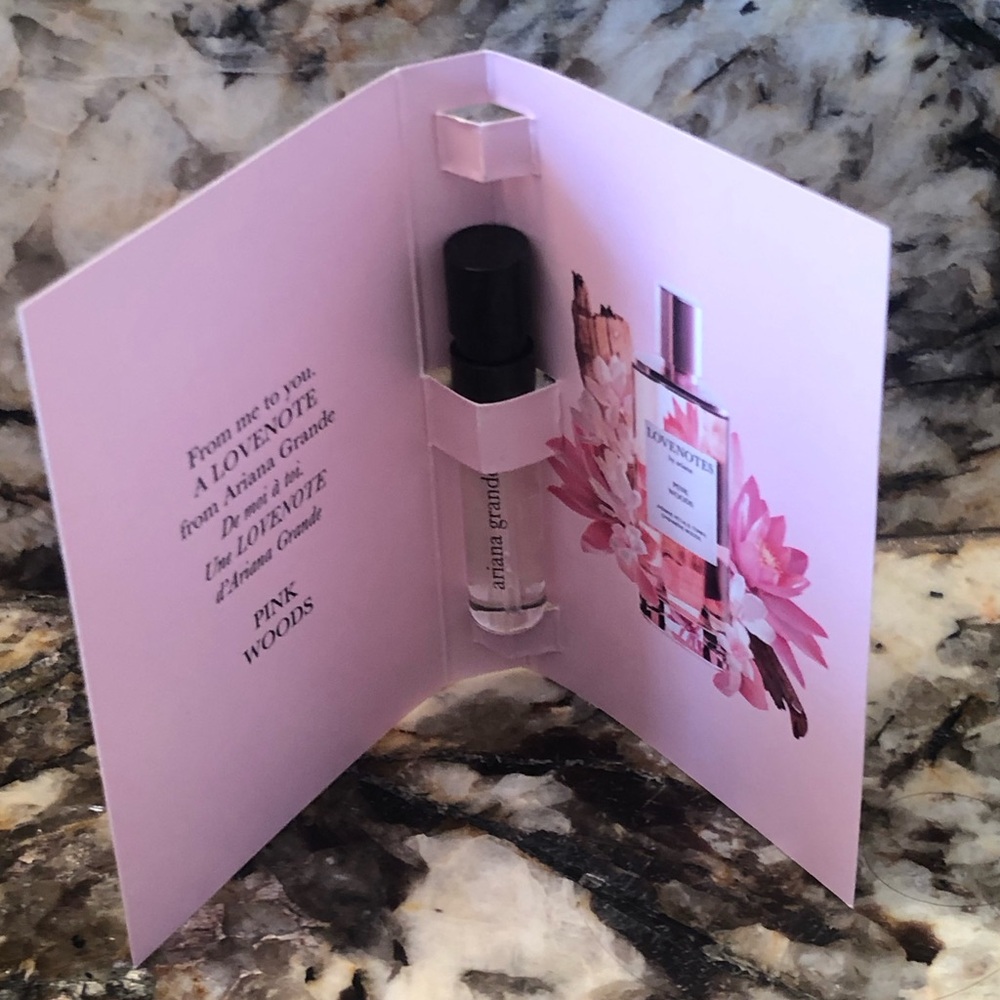 Set of 3 Love Notes by Ariana Grande Pink Woods Sample Vial Spray Card Bundle - Picture 2 of 3